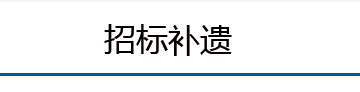 招标补遗